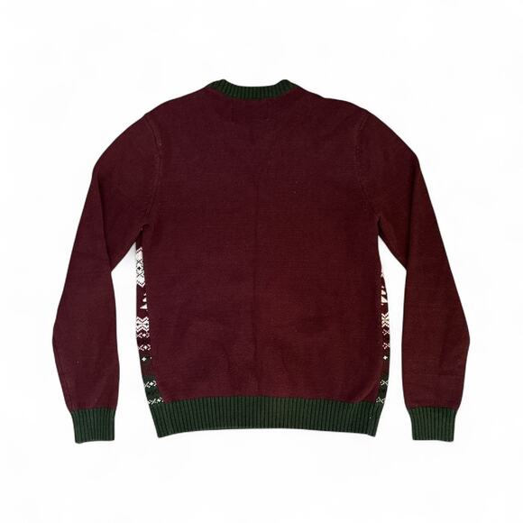 Ugly Christmas Sweater Unisex Gingerbread Man “Bite Me” in Red and Green size S - Picture 5 of 7